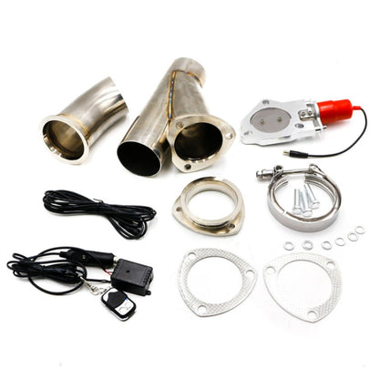 CNSPEED Stainless Steel Car Remote Control Electric Exhaust Valve Pipe Set, Size: 2.5 inch - Exhaust Pipes by buy2fix | Online Shopping UK | buy2fix