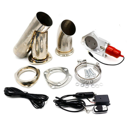 Stainless Steel Car Remote Control Electric Exhaust Valve Pipe Set, Size: 3 inch - Exhaust Pipes by buy2fix | Online Shopping UK | buy2fix