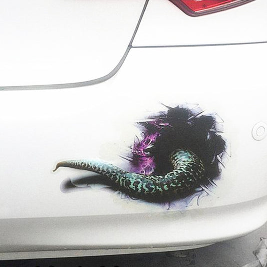 Cartoon Monsters Style 3D Characteristic Digital Simulation Car Paper Sticker - Decorative Sticker by buy2fix | Online Shopping UK | buy2fix