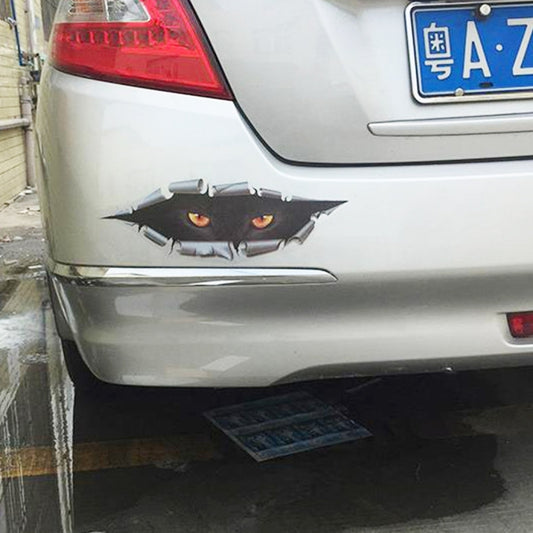 3D Characteristic Digital Simulation Horrible Style Car Paper Sticker - Decorative Sticker by buy2fix | Online Shopping UK | buy2fix