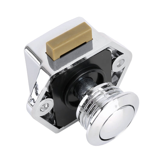 Press Type Drawer Cabinet Catch Latch Release Cupboard Door Stop Drawer Cabinet Locker for RV / Yacht / Furniture(Chrome) - Locks & Hasps by buy2fix | Online Shopping UK | buy2fix