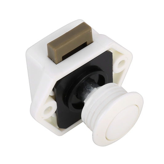 Press Type Drawer Cabinet Catch Latch Release Cupboard Door Stop Drawer Cabinet Locker for RV / Yacht / Furniture(White) - Locks & Hasps by buy2fix | Online Shopping UK | buy2fix