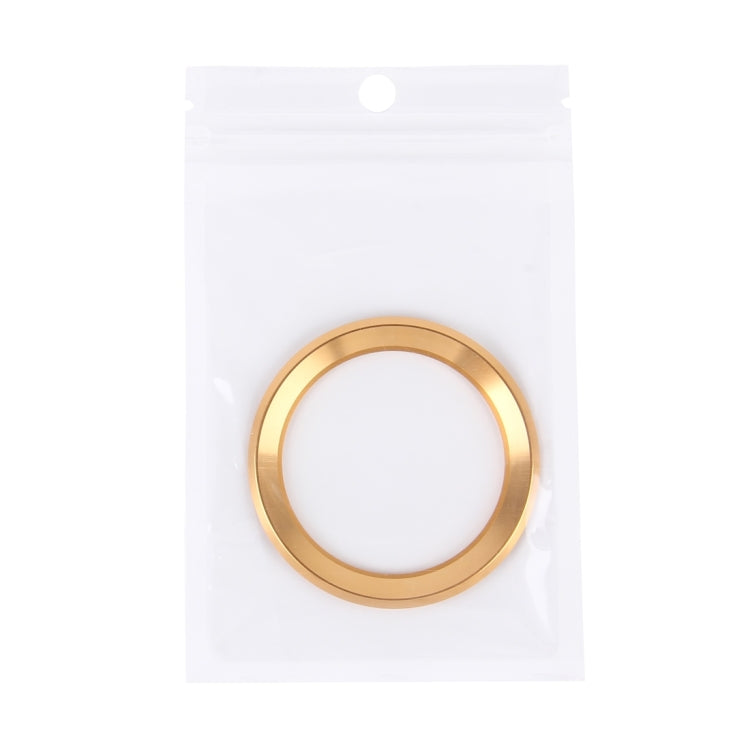 Aluminium Alloy Steering Wheel Decoration Ring Cover Sticker for BMW(Gold) by buy2fix