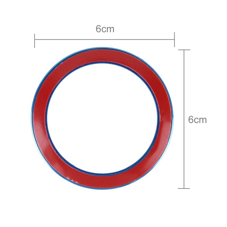 Aluminium Alloy Steering Wheel Decoration Ring Cover Sticker for BMW(Blue) by buy2fix