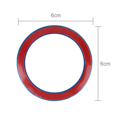 Aluminium Alloy Steering Wheel Decoration Ring Cover Sticker for BMW(Blue) by buy2fix