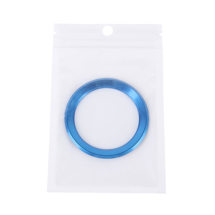 Aluminium Alloy Steering Wheel Decoration Ring Cover Sticker for BMW(Blue) by buy2fix