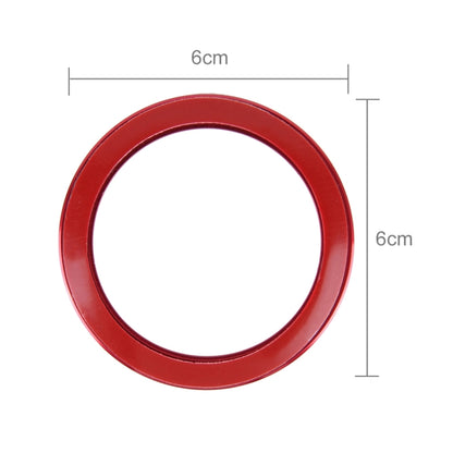 Aluminium Alloy Steering Wheel Decoration Ring Cover Sticker for BMW(Red) by buy2fix
