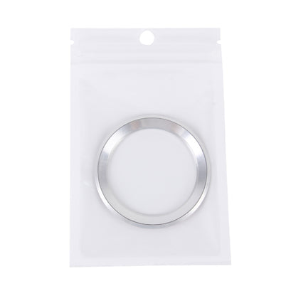 Aluminium Alloy Steering Wheel Decoration Ring Cover Sticker for BMW(Silver) by buy2fix