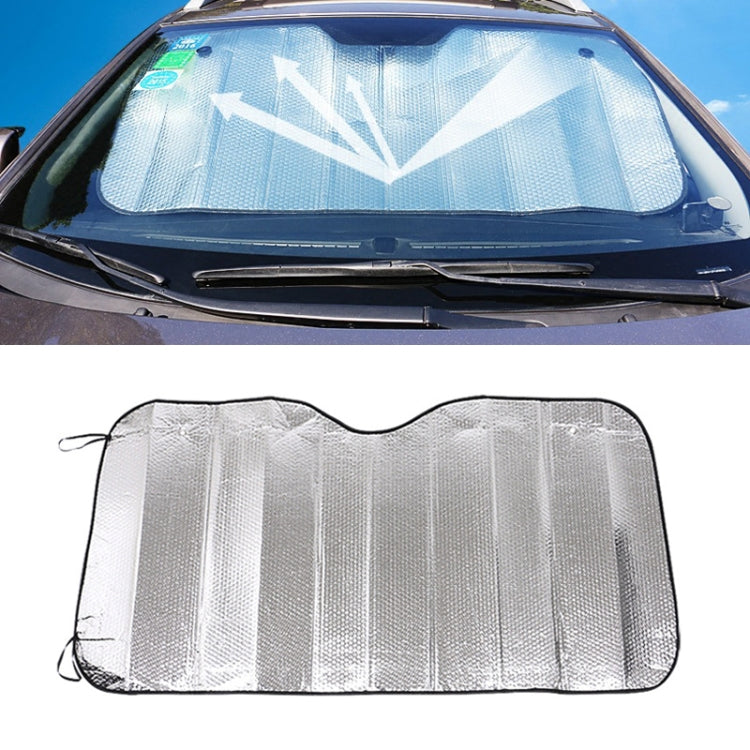 General Purpose Epe Car Sun Visor Before The File, Size: 140cm x 70cm(Silver) by buy2fix