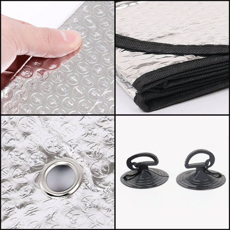 General Purpose Epe Car Sun Visor Before The File, Size: 140cm x 70cm(Silver) by buy2fix