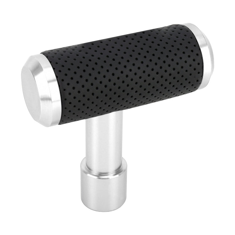 Universal Car T-shaped Gear Head Gear Shift Knob(Silver) by buy2fix