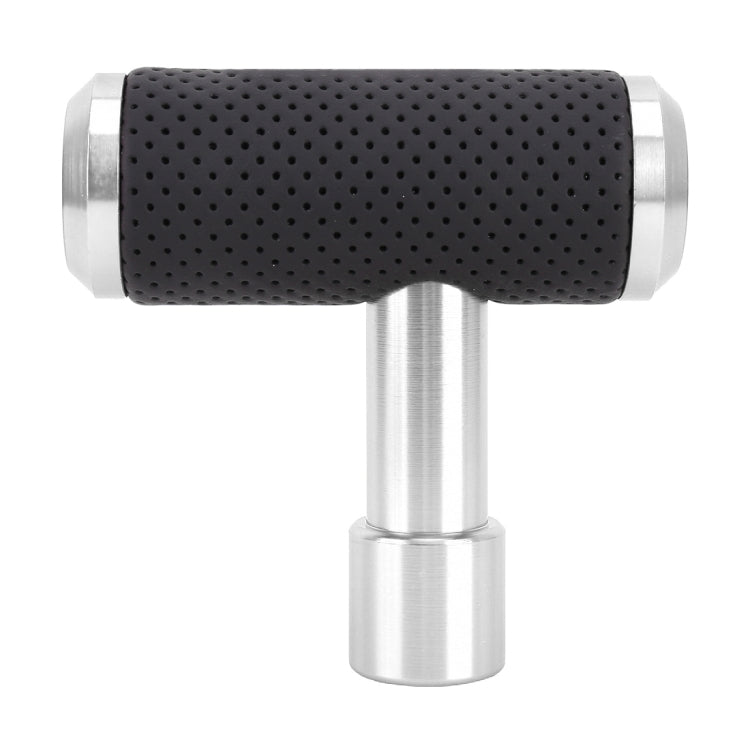 Universal Car T-shaped Gear Head Gear Shift Knob(Silver) by buy2fix