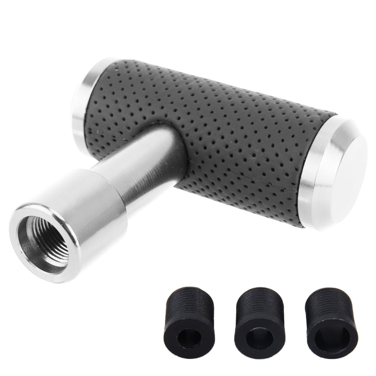 Universal Car T-shaped Gear Head Gear Shift Knob(Silver) by buy2fix