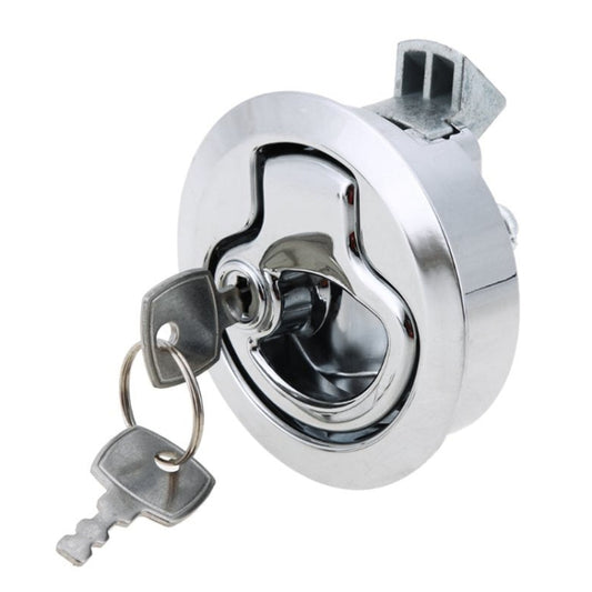 RV / Yacht / Washroom Door Catch Latch Release Cupboard Door Stop Drawer Cabinet Locker, with Key(Silver) - Locks & Hasps by buy2fix | Online Shopping UK | buy2fix