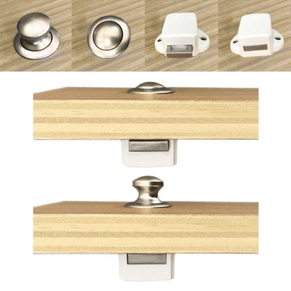 Press Type Drawer Cabinet Catch Latch Release Cupboard Door Stop Drawer Cabinet Locker for RV / Yacht / Furniture(White) - Locks & Hasps by buy2fix | Online Shopping UK | buy2fix