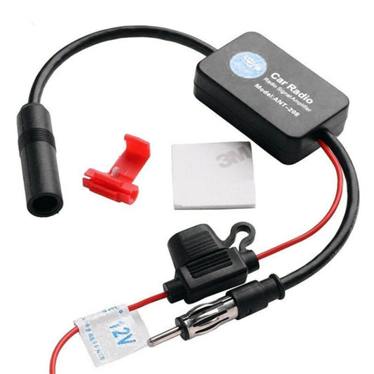Universal 12V Radio FM Antenna Signal Amp Amplifier Booster for Marine Car Vehicle Boat 330mm FM Amplifier - Car Amplifiers by buy2fix | Online Shopping UK | buy2fix