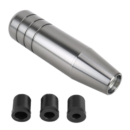 Universal Long Strip Shape Car Gear Shift Knob Modified Shifter Lever Knob, Length: 13cm(Silver Grey) by buy2fix