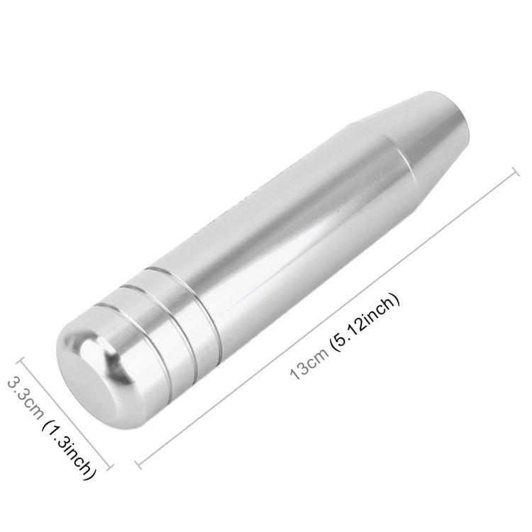 Universal Long Strip Shape Car Gear Shift Knob Modified Shifter Lever Knob, Length: 13cm(Silver) by buy2fix