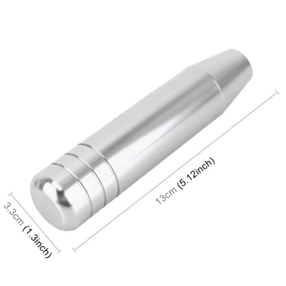 Universal Long Strip Shape Car Gear Shift Knob Modified Shifter Lever Knob, Length: 13cm(Silver) by buy2fix