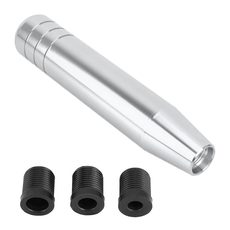 Universal Long Strip Shape Car Gear Shift Knob Modified Shifter Lever Knob, Length: 13cm(Silver) by buy2fix