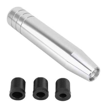 Universal Long Strip Shape Car Gear Shift Knob Modified Shifter Lever Knob, Length: 13cm(Silver) by buy2fix