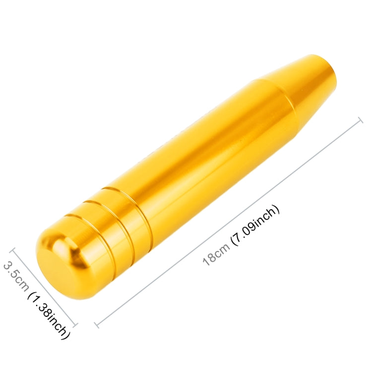 Universal Long Strip Shape Car Gear Shift Knob Modified Shifter Lever Knob, Length: 18cm(Gold) by buy2fix