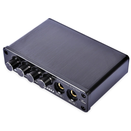 A933 Mini Karaoke Machine System Sound Mixer Amplifier for PC / TV / Mobile Phones, Support RCA in / 2 Channel Mic in(Black) -  by buy2fix | Online Shopping UK | buy2fix