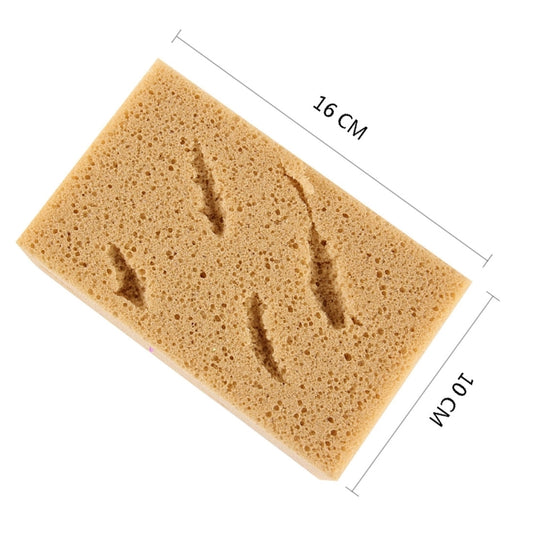 Car Care Wear-resistant Brown Soft Sponge Car Wash Cleaning Pad((Khaki) - Car washing supplies by buy2fix | Online Shopping UK | buy2fix
