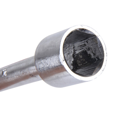 Compact Universal Tire Iron Lug Wrench with 17mm 19mm 21mm 23mm Socket Adapters by buy2fix