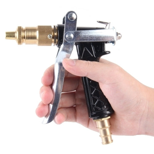 KANEED High Pressure Pure Copper Hose Nozzle Sprayer for Car Washing Garden/Lawn Watering Room/Deck/Floor Cleaning Support Adjustable Water Flow(Yellow) - Car Washer & Accessories by KANEED | Online Shopping UK | buy2fix