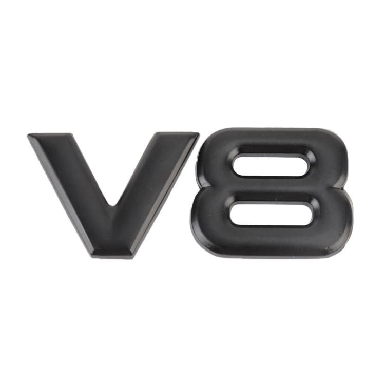 V8 Separate Shape Car Metal Body Decorative Sticker by buy2fix