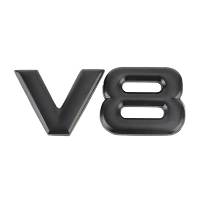 V8 Separate Shape Car Metal Body Decorative Sticker by buy2fix