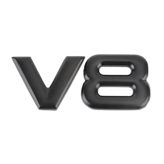 V8 Separate Shape Car Metal Body Decorative Sticker by buy2fix