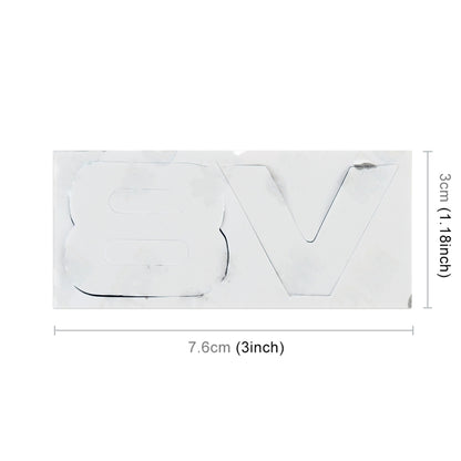 V8 Separate Shape Car Metal Body Decorative Sticker by buy2fix
