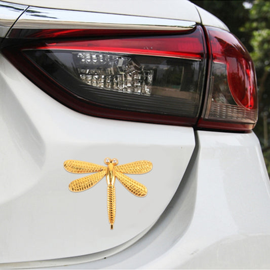 Dragonfly Shape Car Metal Body Decorative Sticker (Gold) by buy2fix