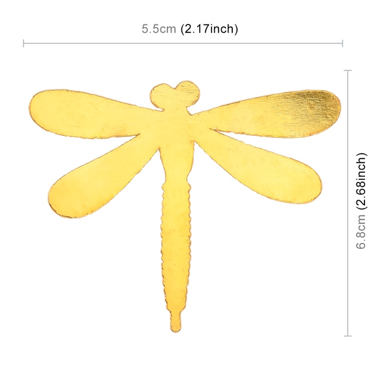Dragonfly Shape Car Metal Body Decorative Sticker (Gold) by buy2fix