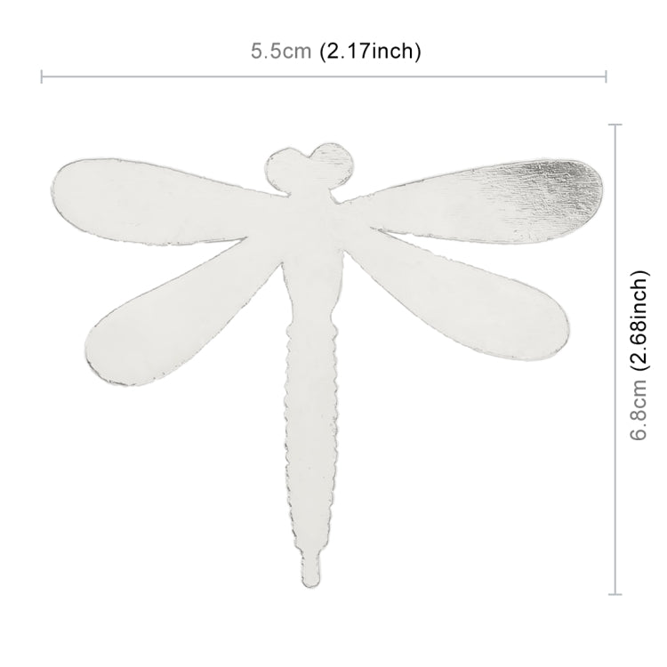 Dragonfly Shape Car Metal Body Decorative Sticker (Silver) by buy2fix