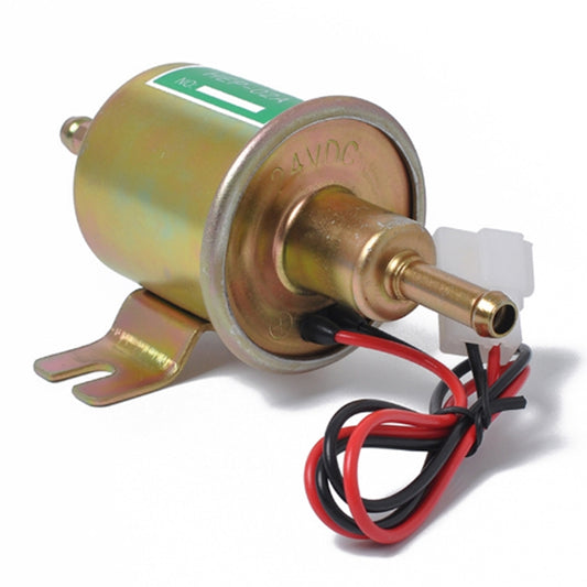 HEP-02A 24V Electric Fuel Pump for Car modification(Gold) - Engine Fittings by buy2fix | Online Shopping UK | buy2fix