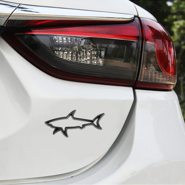 Shark Shape Car Metal Body Decorative Sticker by buy2fix