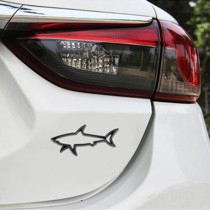 Shark Shape Car Metal Body Decorative Sticker by buy2fix