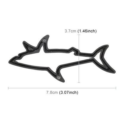 Shark Shape Car Metal Body Decorative Sticker by buy2fix