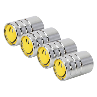 4 PCS Smile Pattern Gas Cap Mouthpiece Cover Gas Cap Tire Cap Car Motor Bicycle Tire Valve Caps - Tire Valve Caps by buy2fix | Online Shopping UK | buy2fix