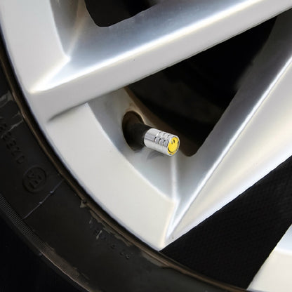 4 PCS Smile Pattern Gas Cap Mouthpiece Cover Gas Cap Tire Cap Car Motor Bicycle Tire Valve Caps - Tire Valve Caps by buy2fix | Online Shopping UK | buy2fix