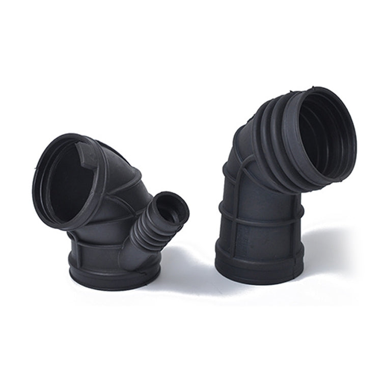 A1233 Fuel Connector Air Intake Boot 13541705209 + Throttle Connection Air Hose 13541438759 for BMW(Black) - Air Intake System by buy2fix | Online Shopping UK | buy2fix