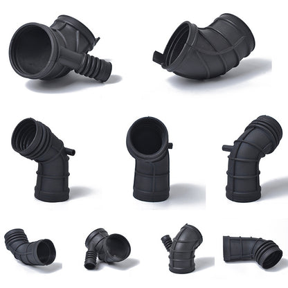 A1233 Fuel Connector Air Intake Boot 13541705209 + Throttle Connection Air Hose 13541438759 for BMW(Black) - Air Intake System by buy2fix | Online Shopping UK | buy2fix