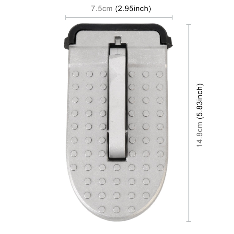Multi-function Car Door Sill Step Pedals Pads (Silver) - Foot Pedal by buy2fix | Online Shopping UK | buy2fix