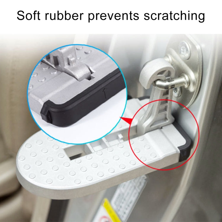 Multi-function Car Door Sill Step Pedals Pads (Silver) - Foot Pedal by buy2fix | Online Shopping UK | buy2fix
