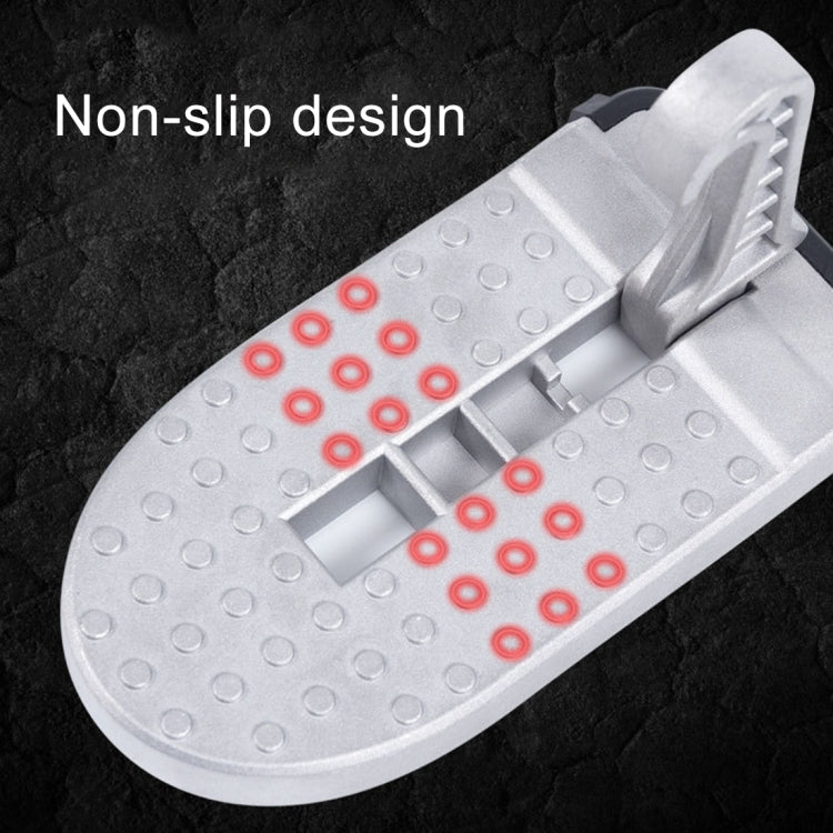 Multi-function Car Door Sill Step Pedals Pads (Silver) - Foot Pedal by buy2fix | Online Shopping UK | buy2fix