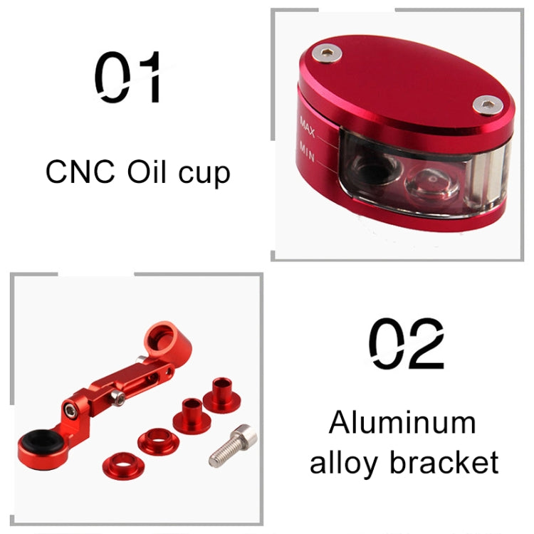 Motorcycle Modification Parts Front Brake Fluid Oil Universal Brake Oil Cup for Kawasaki / Suzuki(Black) - Motorbike Brakes by buy2fix | Online Shopping UK | buy2fix
