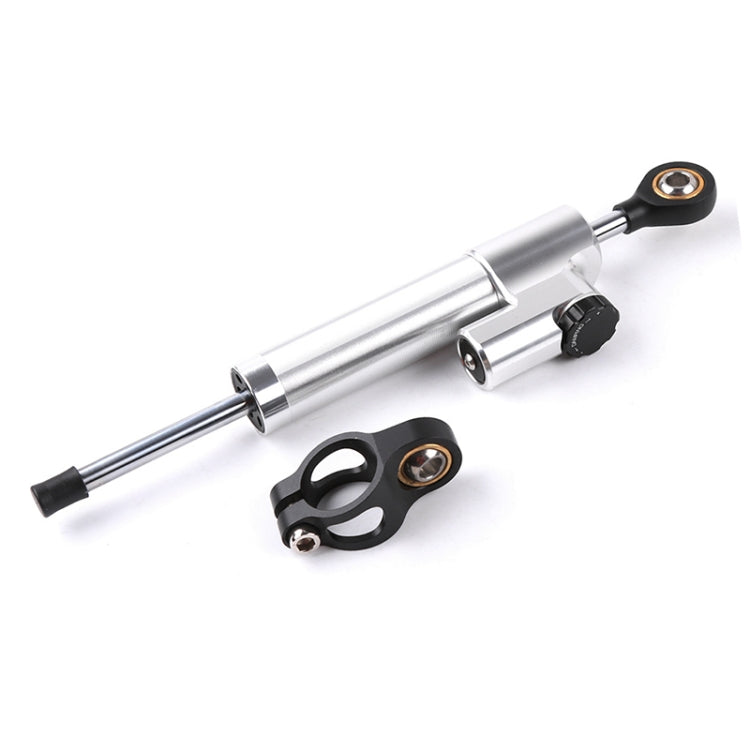 Motorcycle Handlebar Universal Shock Absorber Direction Damper Steering Stabilizer Damper Accessories(Silver) - Replacement Parts by buy2fix | Online Shopping UK | buy2fix